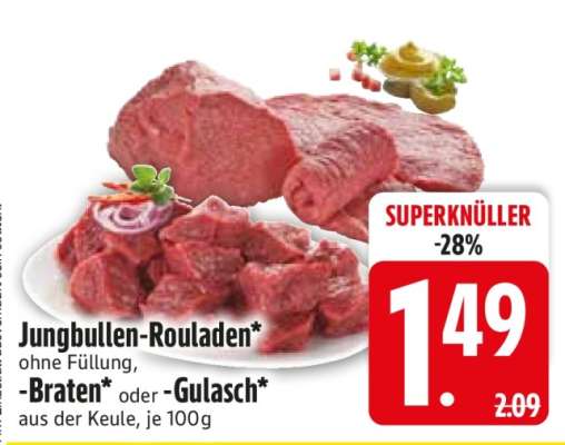 Jungbullen-Rouladen*