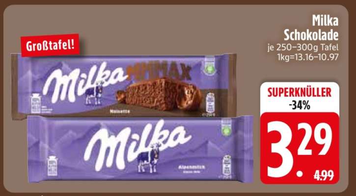 MILKA Schokolade