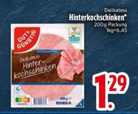 Delikatess Hinterkochschinken
