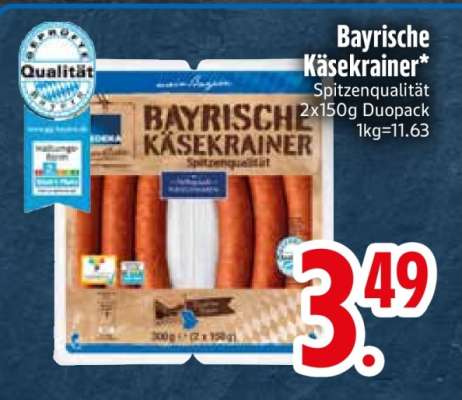 Bayrische Käsekrainer