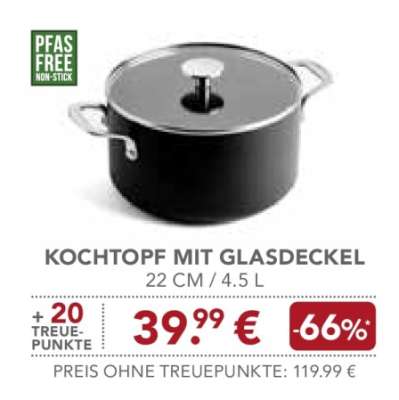 Kochtopf mit Glasdeckel