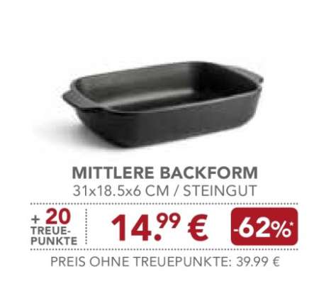 Mittlere Backform