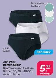 3er-Pack Damen Slips