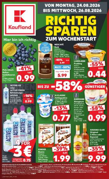 Prospekte Kaufland - 24.08.2026 - 26.08.2026.