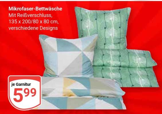 Mikrofaser- Bettwäsche