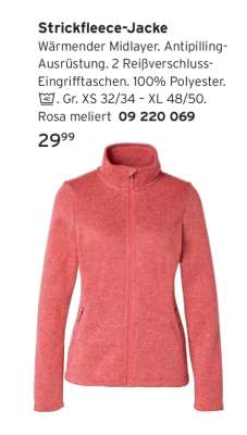 Strickfleece-Jacke