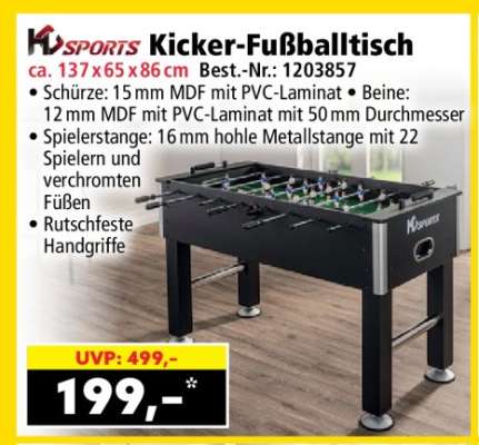 Kicker-Fußballtisch