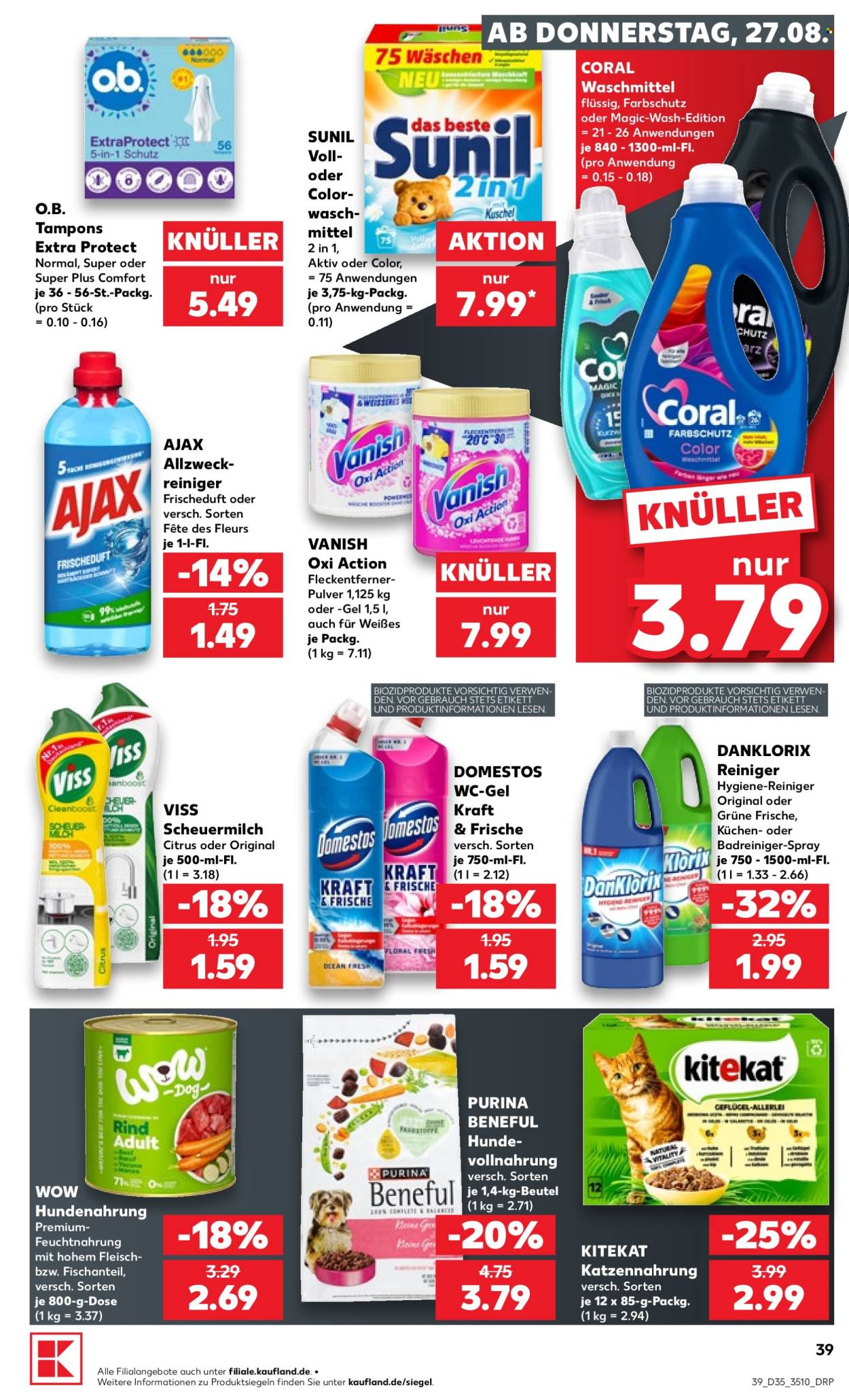 Kaufland Prospekte  - 27.08.2026 - 2.09.2026. Seite 39