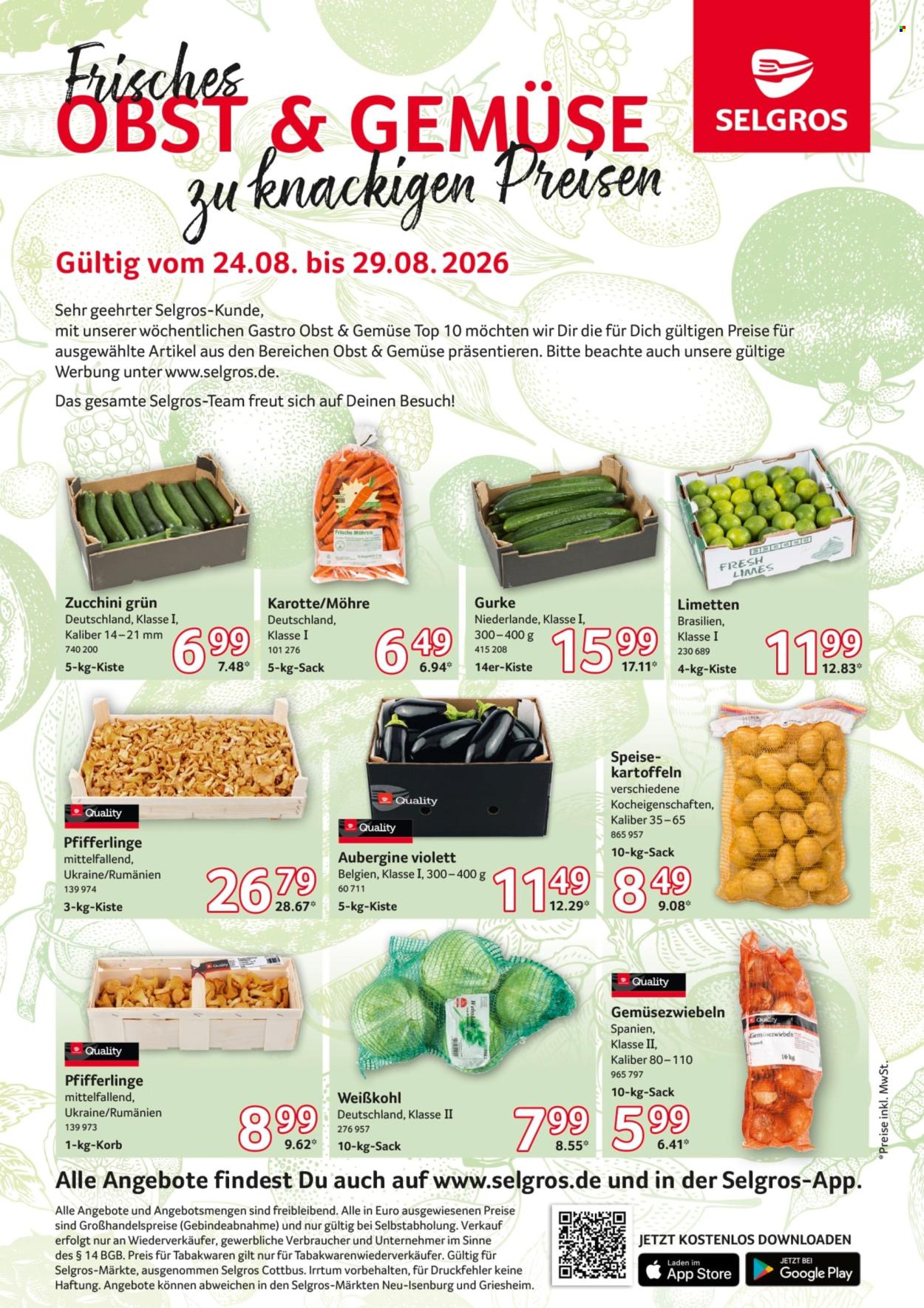 Selgros Prospekte  - 24.08.2026 - 29.08.2026. Seite 1