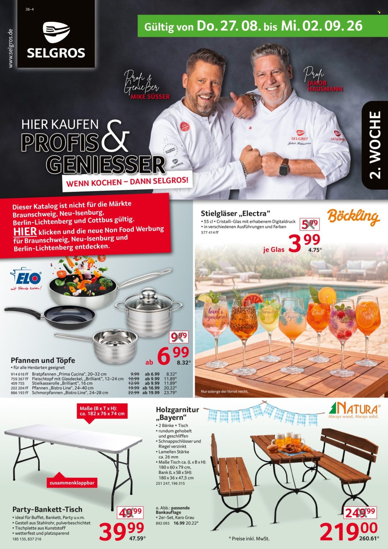 Selgros Prospekte  - 27.08.2026 - 2.09.2026. Seite 1