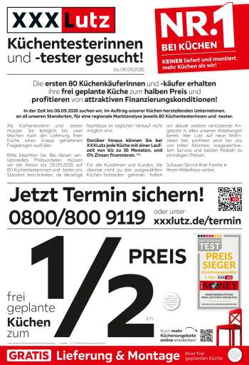 Prospekte XXXLutz - 22.08.2026 - 19.09.2026.