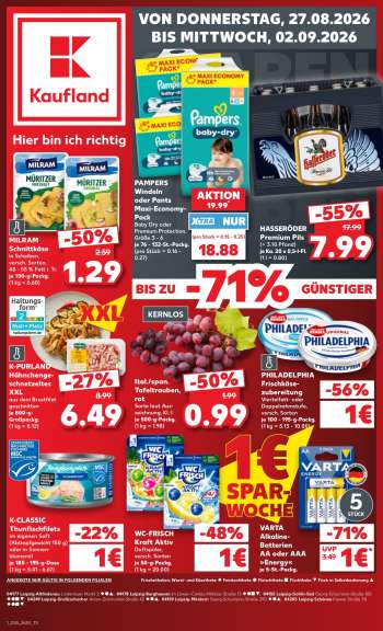 Prospekte Kaufland - 27.08.2026 - 2.09.2026.
