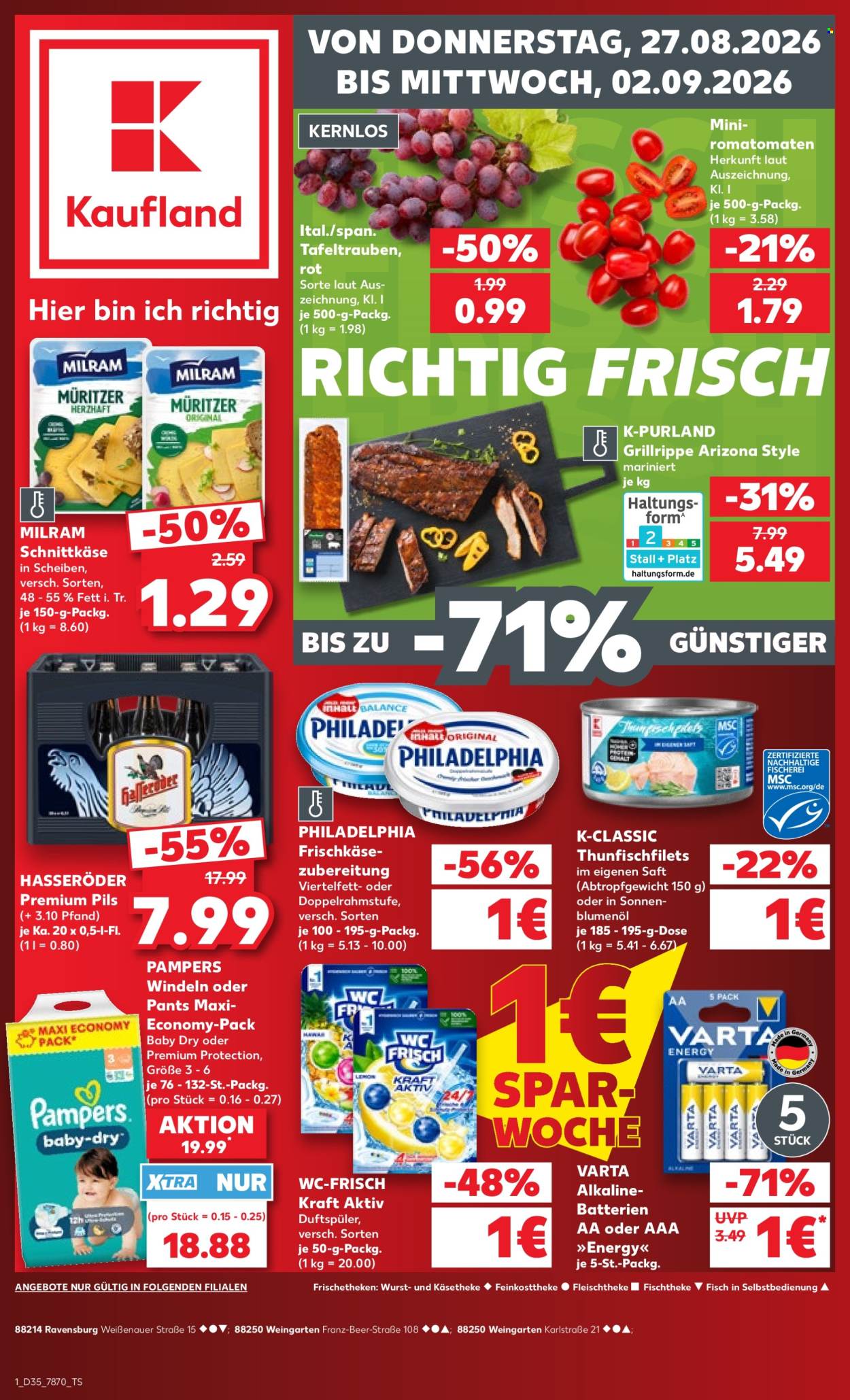 Kaufland Prospekte  - 27.08.2026 - 2.09.2026. Seite 1