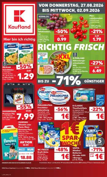 Prospekte Kaufland - 27.08.2026 - 2.09.2026.
