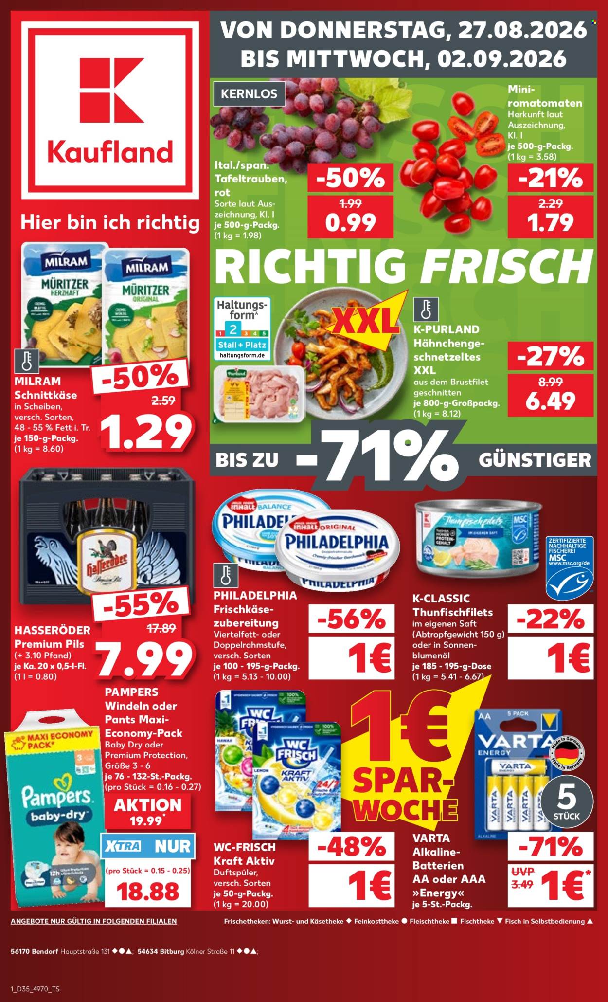 Kaufland Prospekte  - 27.08.2026 - 2.09.2026. Seite 1