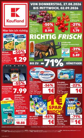 Prospekte Kaufland - 27.08.2026 - 2.09.2026.