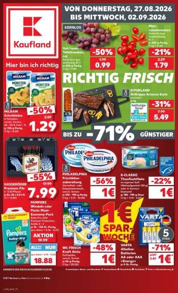 Prospekte Kaufland - 27.08.2026 - 2.09.2026.