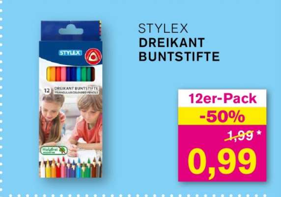 STYLEX DREIKANT BUNTSTIFTE