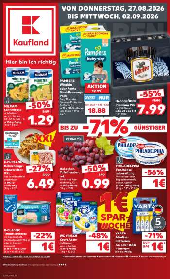 Prospekte Kaufland - 27.08.2026 - 2.09.2026.