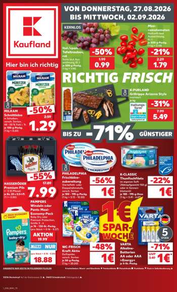 Prospekte Kaufland - 27.08.2026 - 2.09.2026.