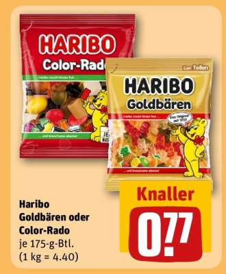 Haribo Goldbären oder Color-Rado