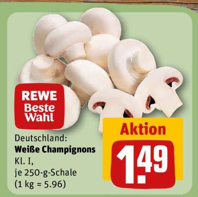 Weiße Champignons