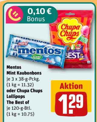 Mentos Mint Kaubonbons