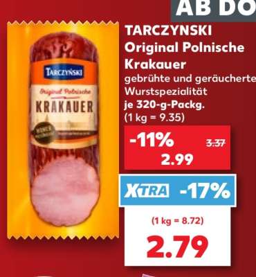 TARCZYNSKI Original Polnische Krakauer