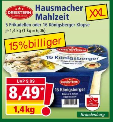 Hausmacher Mahlzeit