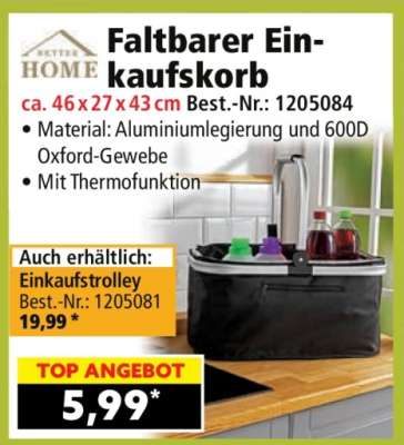 Faltbarer Einkaufskorb