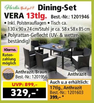Dining-Set VERA 13tlg.