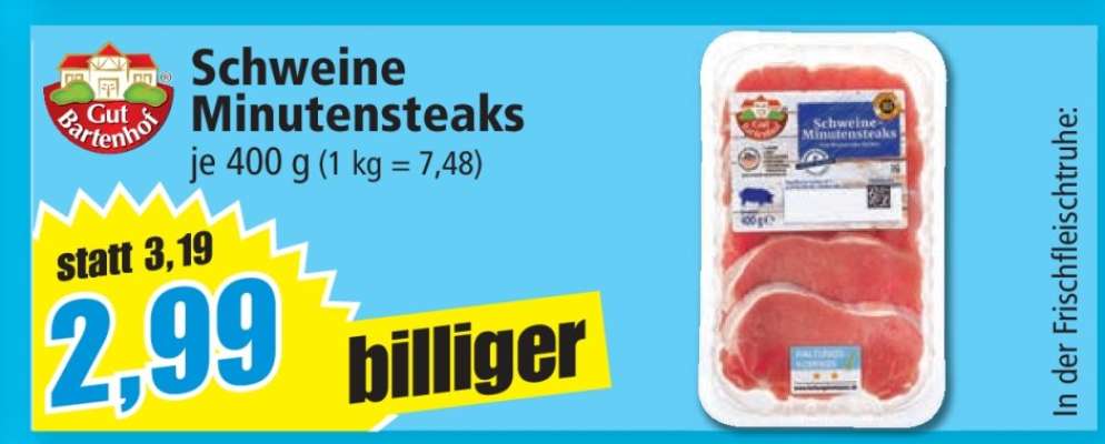 Schweine-Minutensteaks
