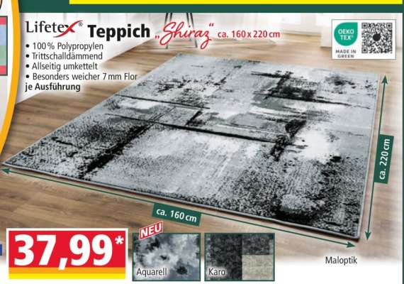 Lifetex Teppich „Shiraz“ ca. 160 x 220 cm