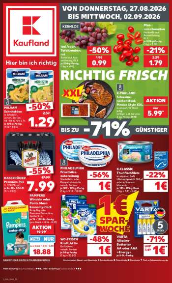 Prospekte Kaufland - 27.08.2026 - 2.09.2026.