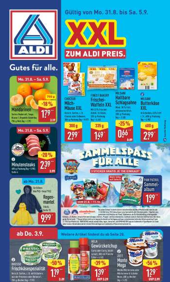 Prospekte ALDI Nord - 31.08.2026 - 5.09.2026.