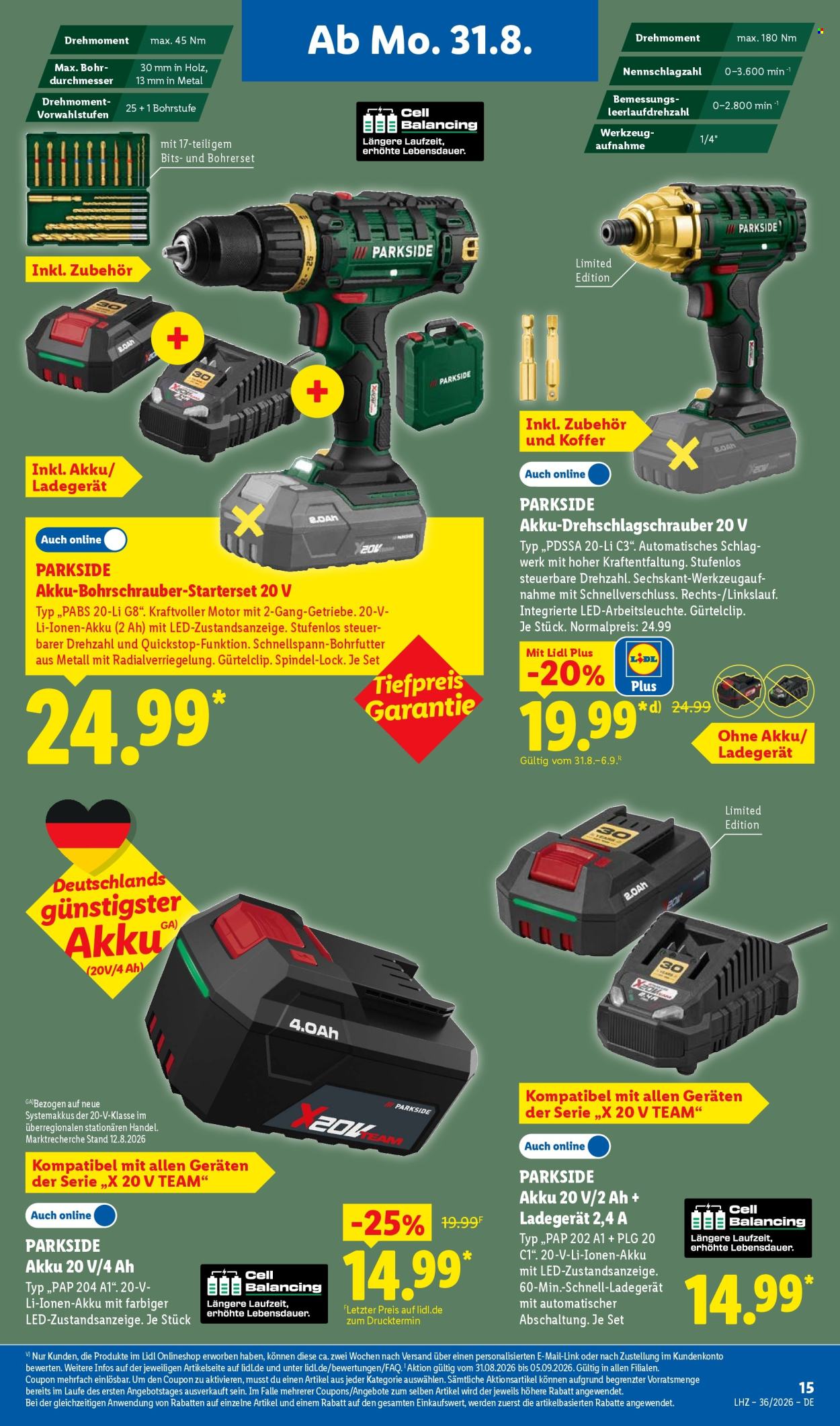 Lidl Prospekte  - 31.08.2026 - 5.09.2026. Seite 31