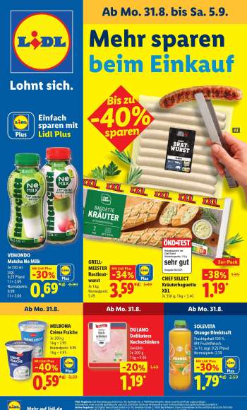 Prospekte Lidl - 31.08.2026 - 5.09.2026.