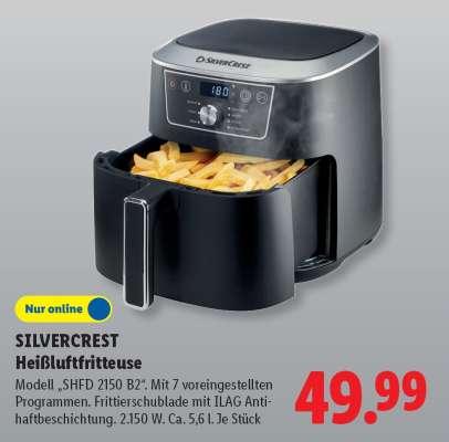 Silvercrest Heißluftfritteuse