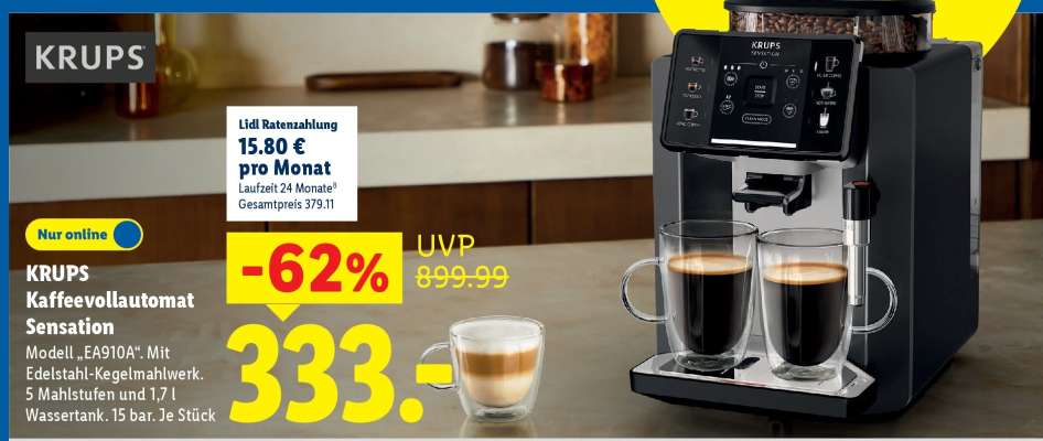 KRUPS Kaffeevollautomat Sensation