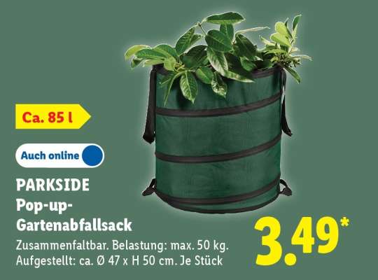 PARKSIDE Pop-up-Gartenabfallsack