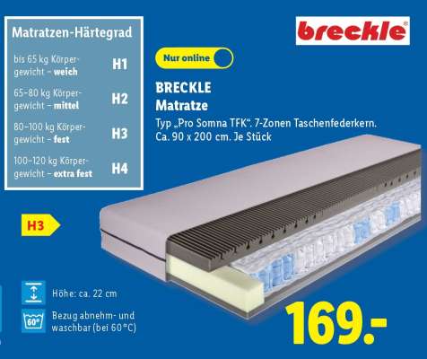 BRECKLE Matratze