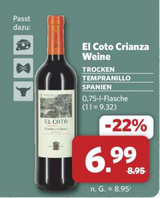 El Coto Crianza Weine