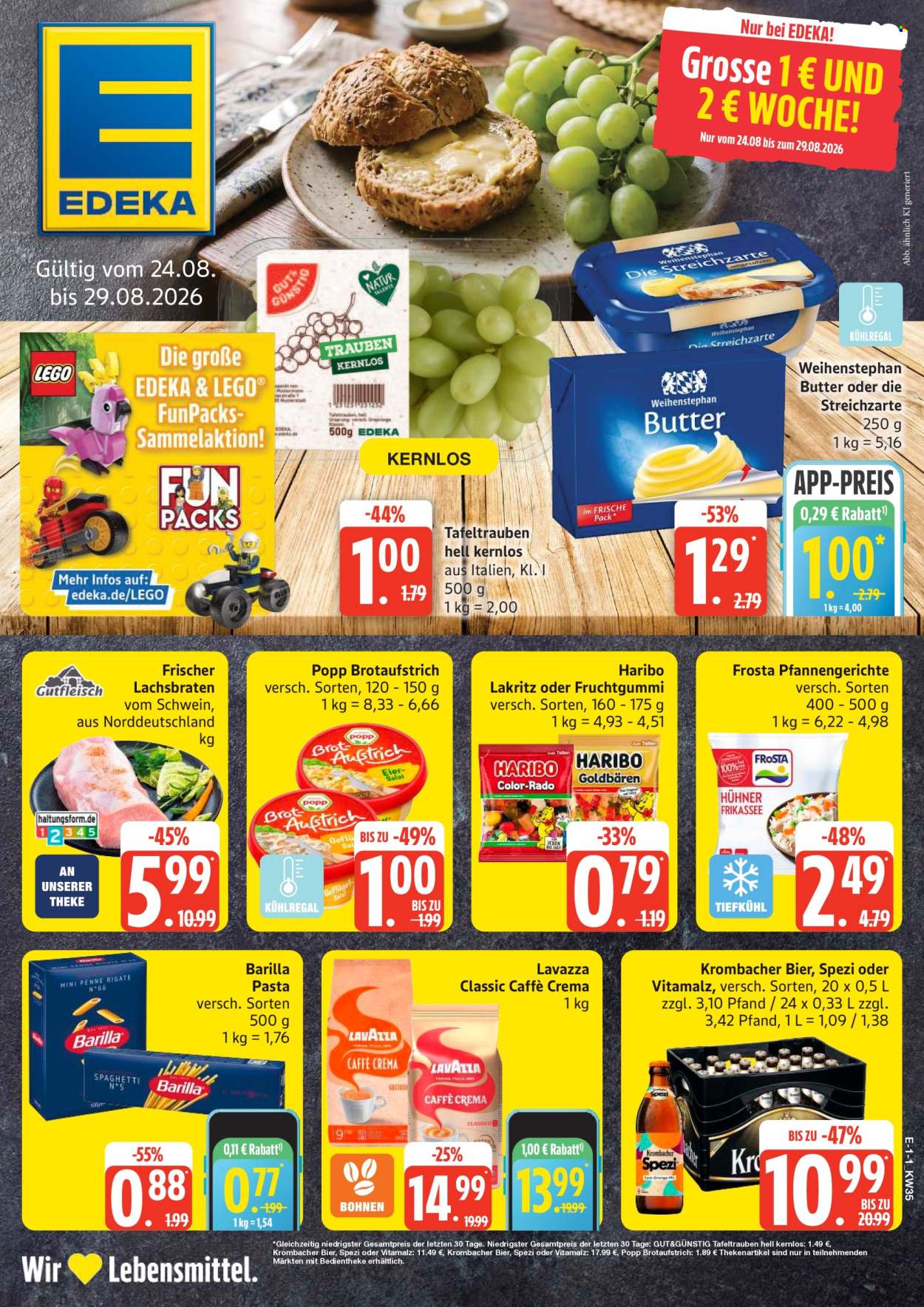 Edeka Prospekte  - 24.08.2026 - 29.08.2026. Seite 1