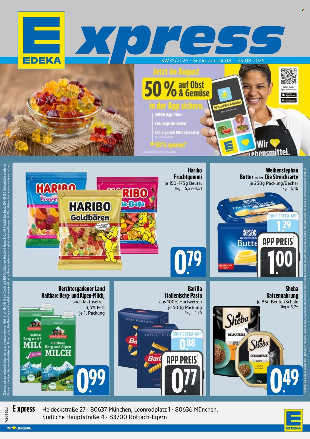 Edeka Prospekte  - 24.08.2026 - 29.08.2026. Seite 1