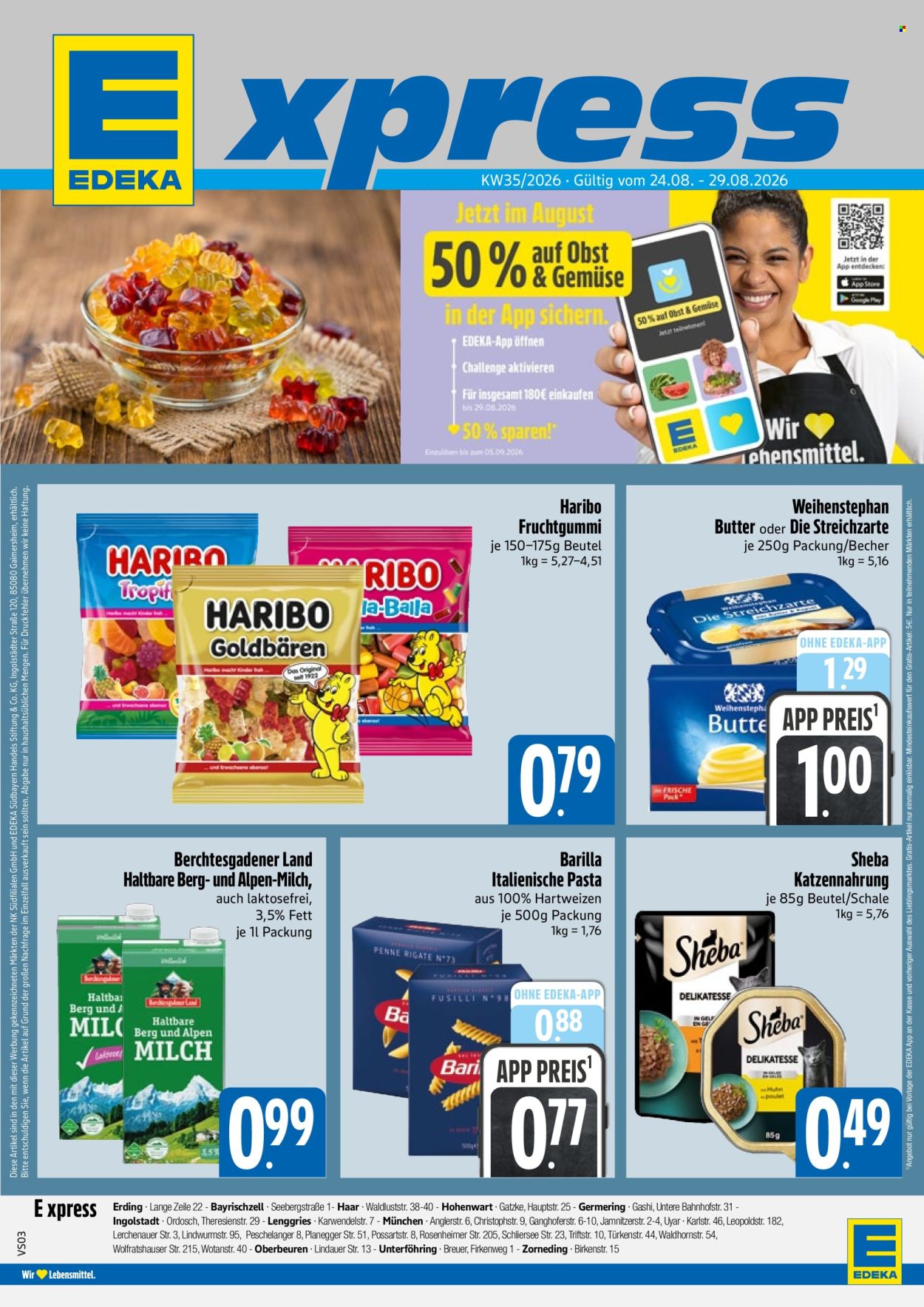 Edeka Prospekte  - 24.08.2026 - 29.08.2026. Seite 1