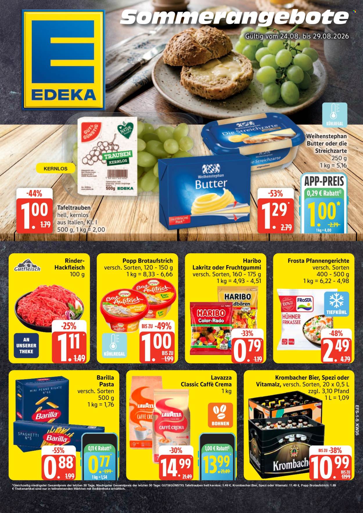 Edeka Prospekte  - 24.08.2026 - 29.08.2026. Seite 1