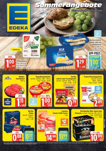Prospekte Edeka - 24.08.2026 - 29.08.2026.