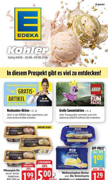Prospekte Edeka - 24.08.2026 - 29.08.2026.