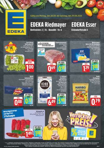 Prospekte Edeka - 24.08.2026 - 29.08.2026.