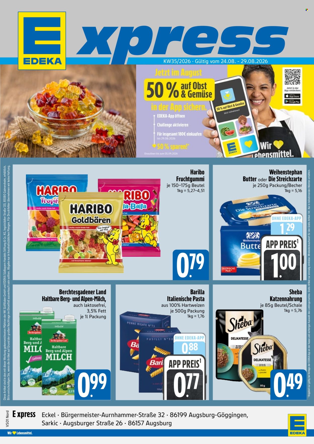 Edeka Prospekte  - 24.08.2026 - 29.08.2026. Seite 1